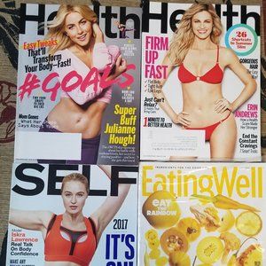 4 Fitness, Food and Health Magazines, Eating Well, Self & Health, Exercise, Diet